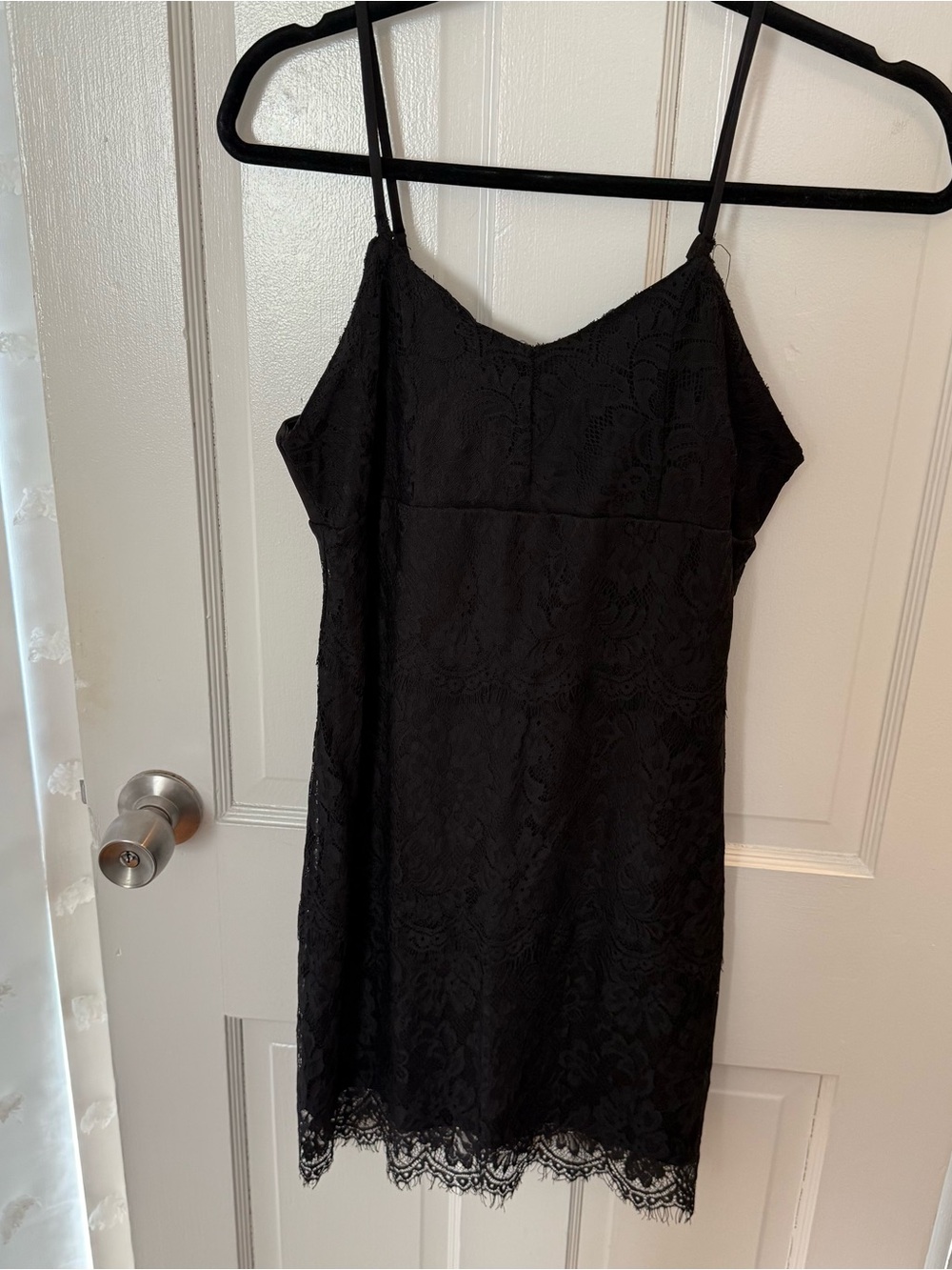 Forever 21 Black Lace Slip Dress